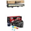 Nilight LED Light Bar 26Inch 540W Spot Flood Combo Led Off Road Lights with 12V 5Pin Rocker Switch 14AWG Wiring Harness Kit-1 Lead, 2 Years Warranty
