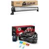 Nilight LED Light Bar 32Inch 180W Spot Flood Combo Led Off Road Lights with 12V 5Pin Rocker Switch 14AWG Wiring Harness Kit-1 Lead, 2 Years Warranty