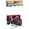 Nilight LED Light Bar 37Inch 780W Spot Flood Combo Led Off Road Lights with 12V 5Pin Rocker Switch 14AWG Wiring Harness Kit-1 Lead, 2 Years Warranty