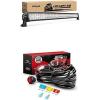 Nilight LED Light Bar 42Inch 240W Spot Flood Combo Led Off Road Lights with 12V 14AWG Wiring Harness Kit-1 Lead, 2 Years Warranty