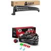 Nilight LED Light Bar 50Inch 288W Curved Spot Flood Combo Led Off Road Lights with 12V 12AWG Wiring Harness Kit-1 Lead, 2 Years Warranty