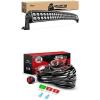 Nilight LED Light Bar 54Inch 312W Curved Spot Flood Combo Led Off Road Lights with 12V 12AWG Wiring Harness Kit-1 Lead, 2 Years Warranty