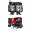 Nilight Led Pods 2PCS 12W Flood Light Bar LED Work Light Led Off Road Lights with 12V 5Pin Rocker Switch 16AWG Wiring Harness Kit-2 Lead, 2 Years Warranty