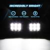 Nilight LED Light Bar 2PCS 18W Spot Led Off Road Lights With 12V 5Pin Rocker Switch 16AWG Wiring Harness Kit-2 Lead , 2 Years Warranty