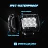Nilight LED Light Bar 2PCS 18W Spot Led Off Road Lights With 12V 5Pin Rocker Switch 16AWG Wiring Harness Kit-2 Lead , 2 Years Warranty