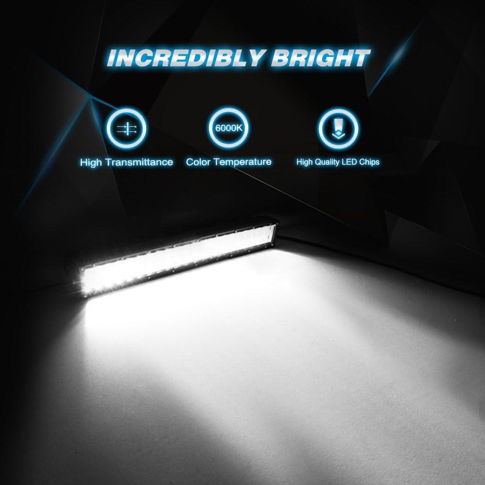 image:imageNilight LED Light Bar 22Inch 120W Spot Flood Combo Led Off Road Lights With 12V 5Pin Rocker Switch 16AWG Wiring Harness Kit2 Lead 2 Years Warranty