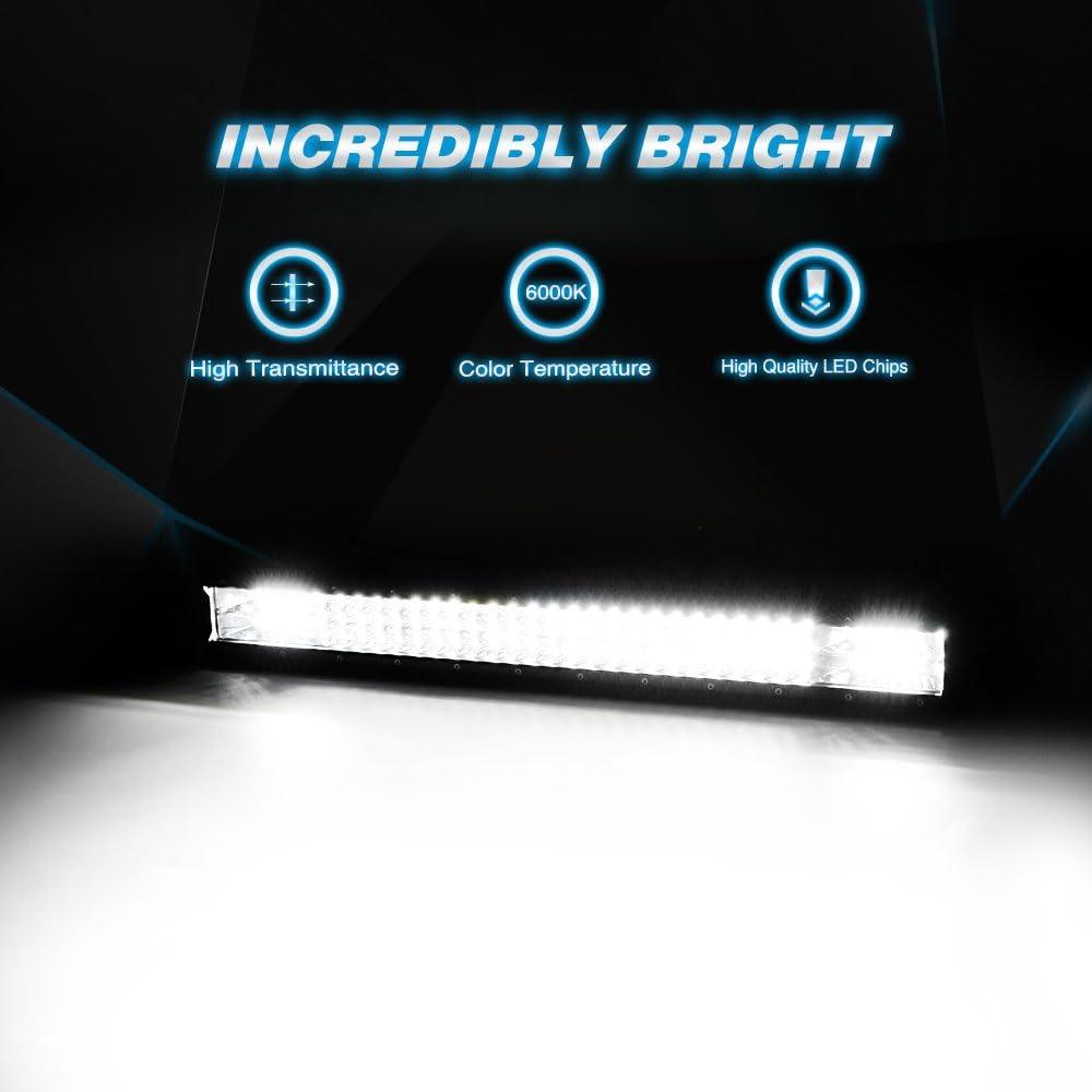 image:imageNilight LED Light Bar 23Inch 297W Triple Row 29700LM Flood Spot Combo Led Off Road Lights With 12V 5Pin Rocker Switch 16AWG Wiring Harness Kit2 Lead 2 Years Warranty