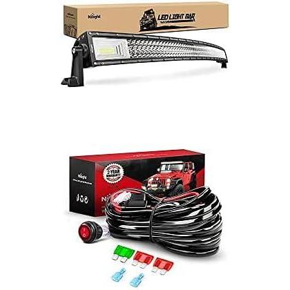image:imageNilight LED Light Bar 50Inch 783W Spot Flood Combo Led Off Road Lights with 12V 12AWG Wiring Harness Kit1 Lead 2 Years Warranty