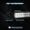 Nilight LED Light Bar 22Inch 120W Spot Flood Combo Led Off Road Lights With 12V 5Pin Rocker Switch 16AWG Wiring Harness Kit-2 Lead , 2 Years Warranty