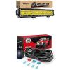 Nilight LED Light Bar 20Inch 420W Amber Spot Flood Combo Led Off Road Lights with 12V 5Pin Rocker Switch 16AWG Wiring Harness Kit-2 Lead, 2 Years Warranty