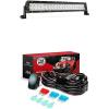Nilight LED Light Bar 22Inch 120W Spot Flood Combo Led Off Road Lights With 12V 5Pin Rocker Switch 16AWG Wiring Harness Kit-2 Lead , 2 Years Warranty
