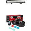 Nilight LED Light Bar 23Inch 297W Triple Row 29700LM Flood Spot Combo Led Off Road Lights With 12V 5Pin Rocker Switch 16AWG Wiring Harness Kit-2 Lead , 2 Years Warranty