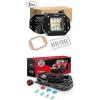 Nilight LED Work Light 2PCS 42W Flush Mount Light Bar Led Off Road Lights With 12V 16AWG Wiring Harness Kit-2 Lead, 2 Years Warranty