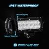 Nilight LED Light Bar 2PCS 6.5Inch 36W Flood Led Off Road Lights With 12V 5Pin Rocker Switch 16AWG Wiring Harness Kit-2 Lead , 2 Years Warranty