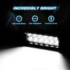 Nilight LED Light Bar 2PCS 6.5Inch 36W Flood Led Off Road Lights With 12V 5Pin Rocker Switch 16AWG Wiring Harness Kit-2 Lead , 2 Years Warranty