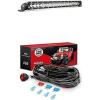 Nilight LED Light Bar 21Inch 100W Spot Flood Combo Led Off Road Lights with 12V 16AWG Wiring Harness Kit-2 Lead, 2 Years Warranty