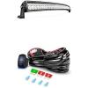 Nilight LED Light Bar 52Inch 300W Curved Spot Flood Combo Led Off Road Lights with 12V 5Pin Rocker Switch 12AWG Wiring Harness Kit-1 Lead, 2 Years Warranty