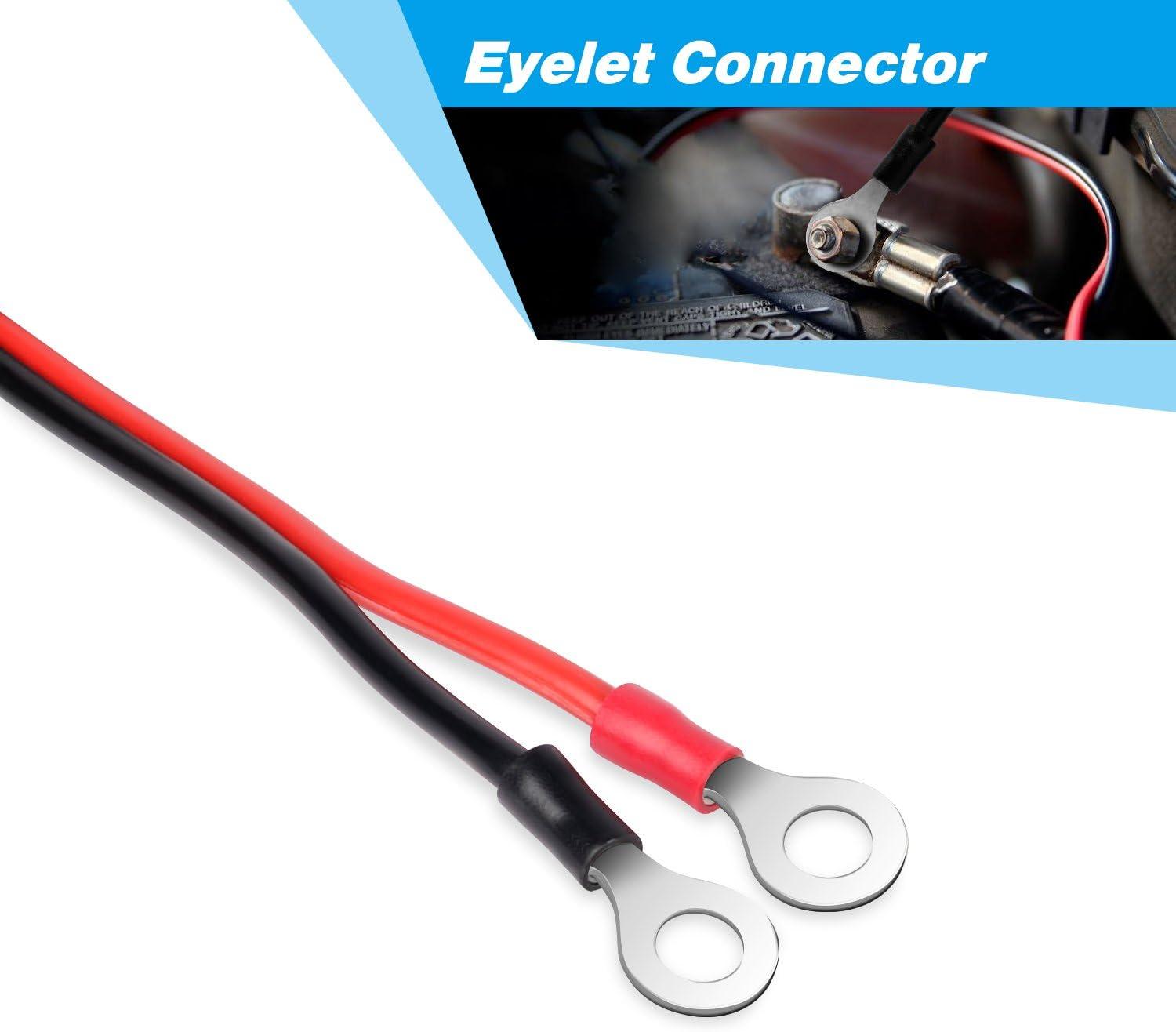 image:imageNilight GAACC01 2 Pcs 30A Alligator Clips Booster Jumper Cable for Car Battery Charging Charger 6 mm Copper Terminal