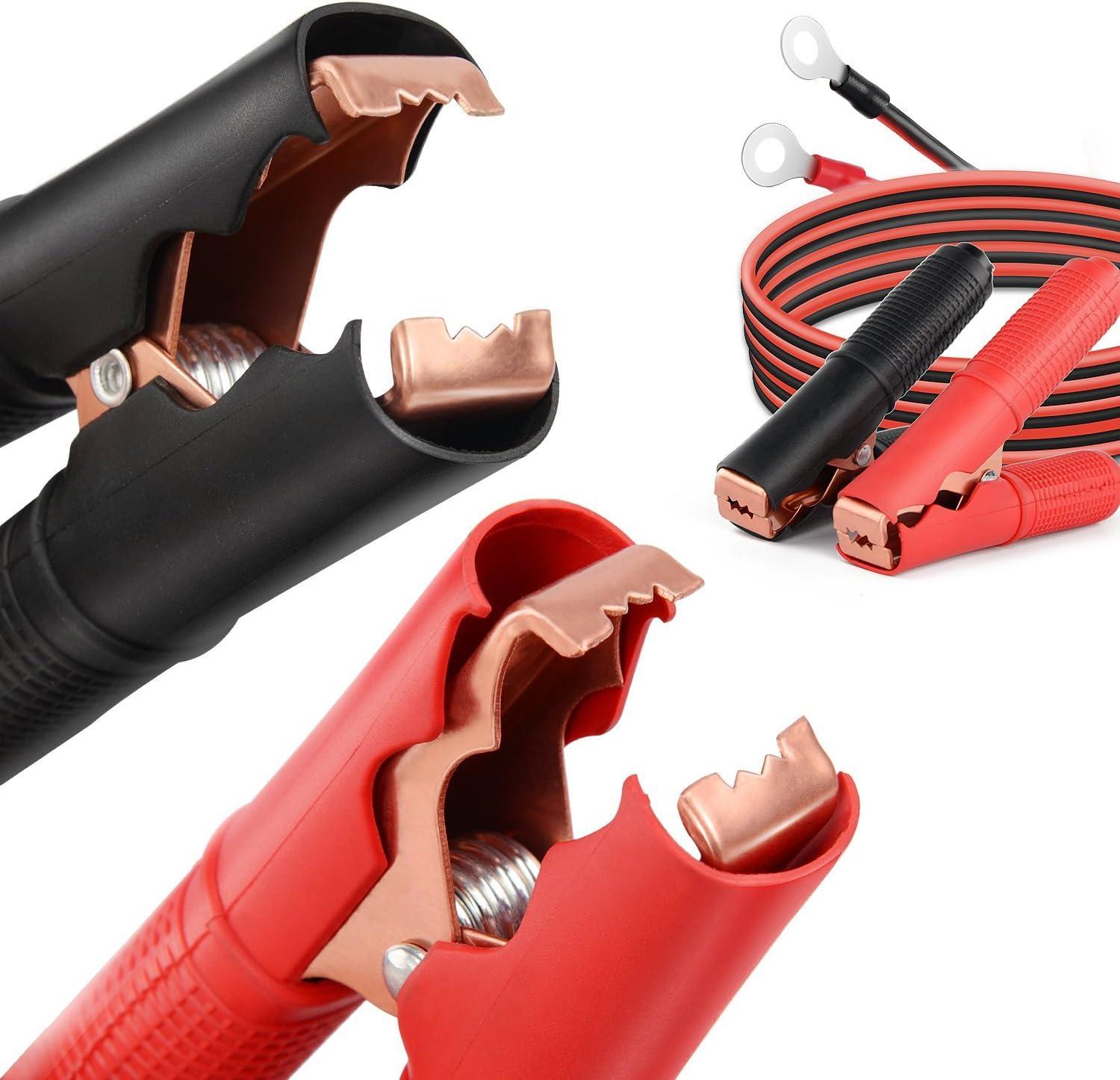 image:imageNilight GAACC01 2 Pcs 30A Alligator Clips Booster Jumper Cable for Car Battery Charging Charger 6 mm Copper Terminal