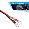 Nilight – GA-ACC-01 2 Pcs 30A Alligator Clips Booster Jumper Cable for Car Battery Charging Charger, 6 mm Copper Terminal