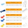 Nilight 120PCS Yellow Wire Connectors Kit 16-14 AWG Electric Wire Caps Insulating Insert Twist Electrical Wire Terminal with Spring for Connect Electrical Wiring Automotive Car Truck Boats Marine(100Pcs Snap Wire Connector)