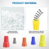 Nilight 120PCS Yellow Wire Connectors Kit 16-14 AWG Electric Wire Caps Insulating Insert Twist Electrical Wire Terminal with Spring for Connect Electrical Wiring Automotive Car Truck Boats Marine(120PCS 16-14# Wire Caps)