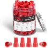 Nilight 120PCS Yellow Wire Connectors Kit 16-14 AWG Electric Wire Caps Insulating Insert Twist Electrical Wire Terminal with Spring for Connect Electrical Wiring Automotive Car Truck Boats Marine(100PCS 14-12# Wire Caps)