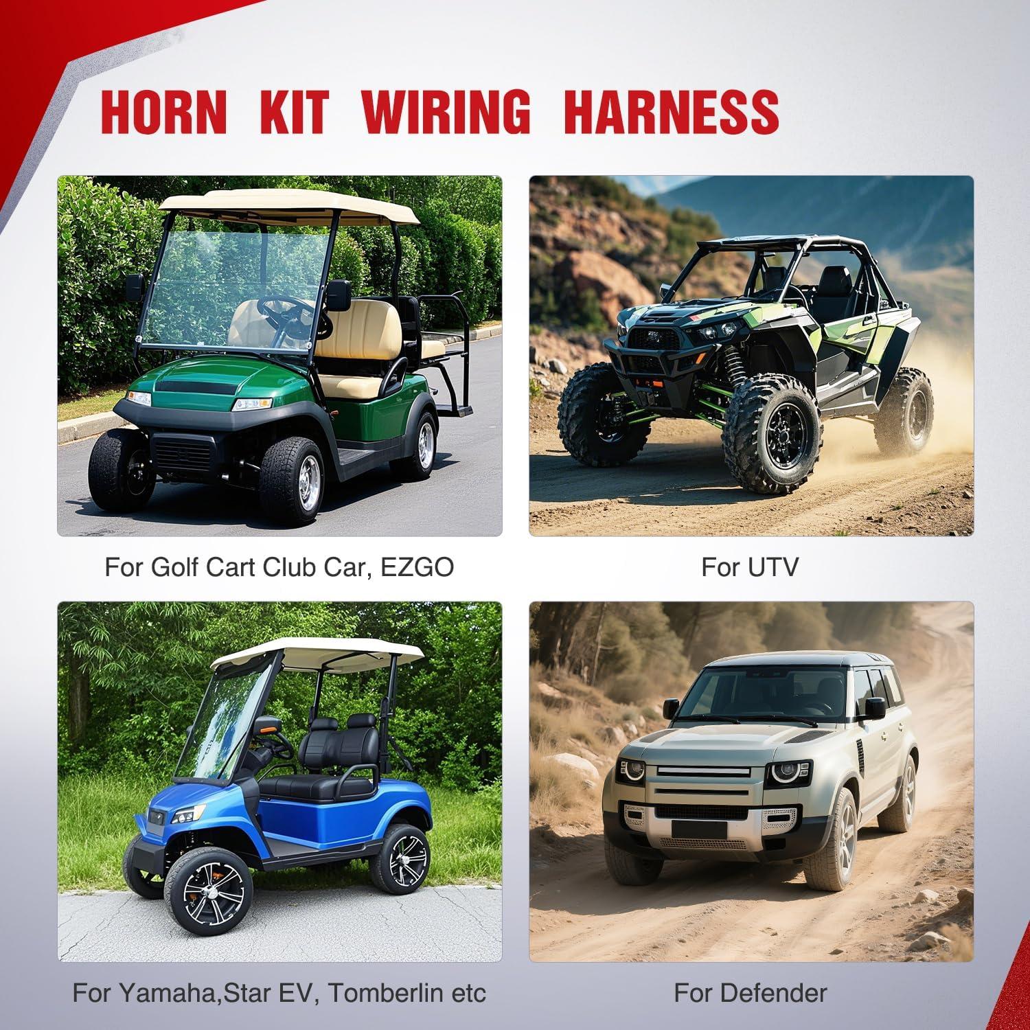 image:imageNilight 14AWG 18AWG LED Light Bar Wiring Harness Kit with Pulse Power Plug Connector 12V On Off 5Pin Rocker Switch Relay Fuse for Polaris RZR General Ranger Pulse Bus bar 3 Leads BlueUTV Horn Wiring Harness Kit