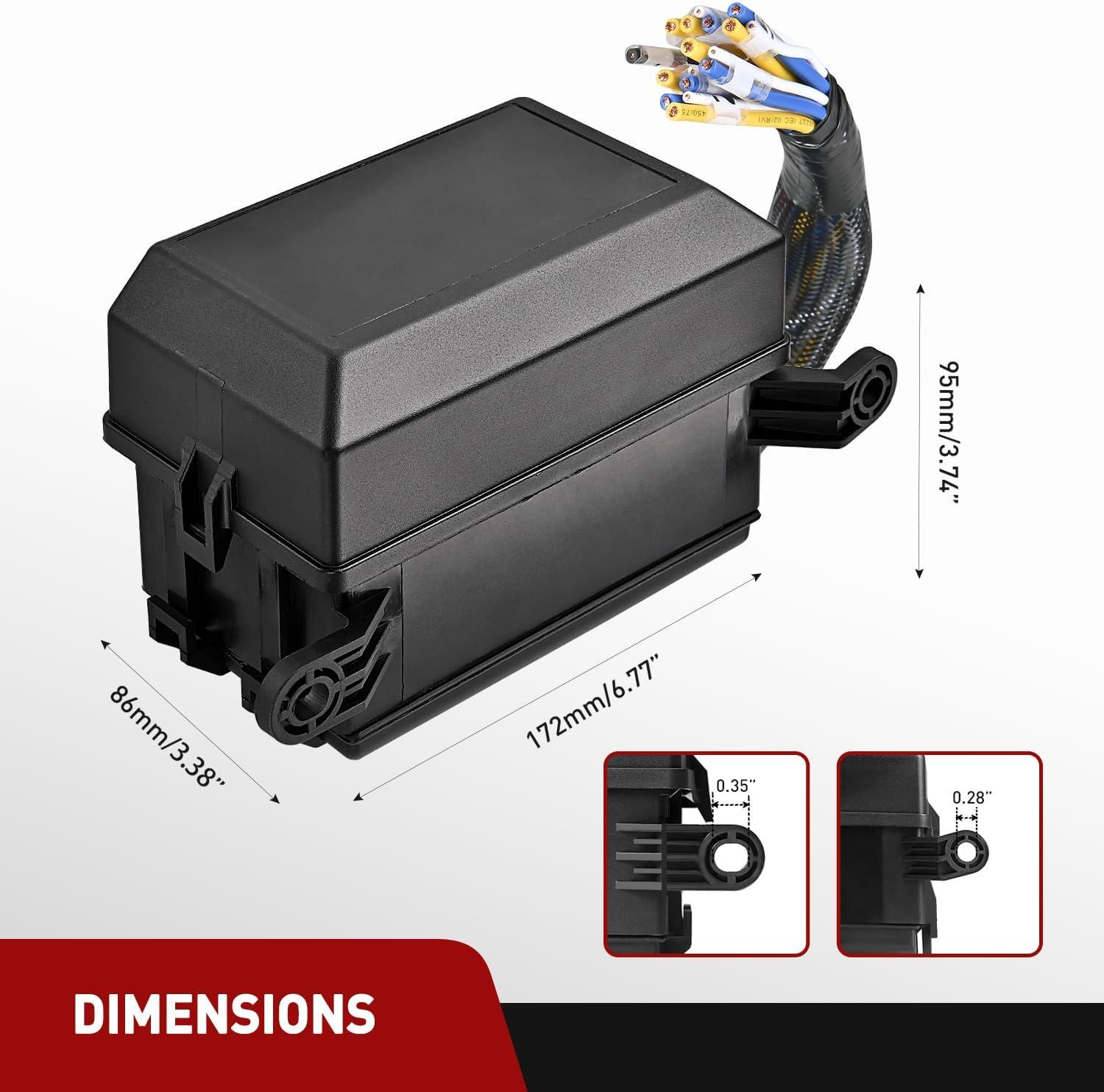 image:imageNilight Electric Fuel Pump Relay Kit Wiring Harness 40 AMP Relay Heavy Duty 10 Gauge Cables w30 AMP Blade Fuse 12V System for Trucks Cars RVs Marine Boats TrailersFuse and Relay Block PreWired