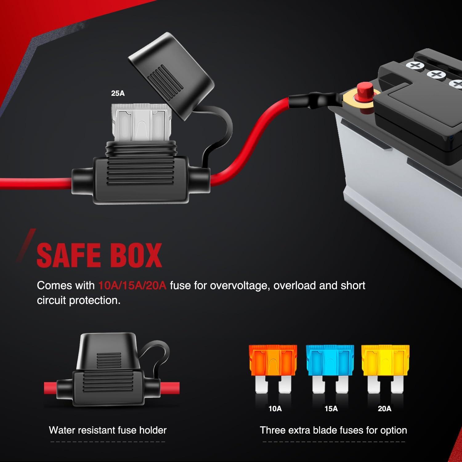 image:imageNilight Off Road ATVJeep LED Light Bar Wiring Harness Kit 40 Amp Relay Onoff Switch