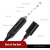 Nilight 10028W 2 Pack Cigarette Lighter Male Plug with Leads 10Amp Fuse with LED Light Car Replacement Cigar Male Socket Plug Extension Cable(1 to 2 Cigarette Lighter Splitter)