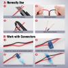 Nilight 100FT 12AWG Copper Clad Aluminum Wire 12/2 Gauge Red Black CCA Electrical Cable 2 Conductor Parallel 12V/24V DC Flexible Extension Cords for Car Audio Radio Speaker Amplifier(14AWG-50FT)