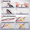 Nilight 100FT 12AWG Copper Clad Aluminum Wire 12/2 Gauge Red Black CCA Electrical Cable 2 Conductor Parallel 12V/24V DC Flexible Extension Cords for Car Audio Radio Speaker Amplifier(12AWG-50FT)