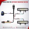 Nilight 14AWG 18AWG LED Light Bar Wiring Harness Kit with Pulse Power Plug Connector 12V On Off 5Pin Rocker Switch Relay Fuse for Polaris RZR General Ranger Pulse Bus bar – 3 Leads Blue(16# Spot Lights-2 Leads)