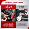 Nilight 14AWG 18AWG LED Light Bar Wiring Harness Kit with Pulse Power Plug Connector 12V On Off 5Pin Rocker Switch Relay Fuse for Polaris RZR General Ranger Pulse Bus bar – 3 Leads Blue(16# Lighted Whip-2 Leads)