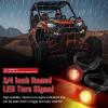 Nilight 14AWG 18AWG LED Light Bar Wiring Harness Kit with Pulse Power Plug Connector 12V On Off 5Pin Rocker Switch Relay Fuse for Polaris RZR General Ranger Pulse Bus bar – 3 Leads Blue(UTV Turn Signal Wiring Harness Kit-Horizontal)