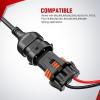 Nilight 16AWG Heavy Duty Wiring Harness Kit – 12V 5PIN Rocker Switch Relay Blade Fuse Socket Connector – Compatible with 9005 9006 9140 9145 HB3 H10 Fog Light Bulbs(H11 Fog Light Wiring Harness)