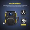 Nilight 50028R Black/Yellow 12V DC 150 PSI Air Compressor Pump Portable Digital Auto Tire Car, Truck, Bicycle, RV and Other Inflatables, 2 Years Warran