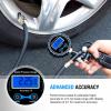 Nilight Digital Tire Pressure Gauge Medium 250 PSI Air Chuck and Compressor Accessories Heavy Duty with Rubber Hose and Quick Connect Coupler for 0.1 Display Resolution