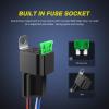 Nilight Electric Fuel Pump Relay Kit Wiring Harness 40 AMP Relay Heavy Duty 10 Gauge Cables w/30 AMP Blade Fuse 12V System for Trucks Cars RVs Marine Boats Trailers(Fuse Relay 5 Pack)