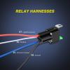 Nilight Electric Fuel Pump Relay Kit Wiring Harness 40 AMP Relay Heavy Duty 10 Gauge Cables w/30 AMP Blade Fuse 12V System for Trucks Cars RVs Marine Boats Trailers(Fuse Relay 5 Pack)