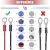 Nilight Female Cigarette Lighter Outlet 3Ft + Eyelet Terminal Plug and Blade Fuse Holder 12V 16AWG Heavy Duty Cable Accessory DC Power 12 24Volt Socket for Car Tire Inflator Air Pump(Cigarette Lighter Socket to O ring Harness)