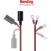 Nilight Female Cigarette Lighter Outlet 3Ft + Eyelet Terminal Plug and Blade Fuse Holder 12V 16AWG Heavy Duty Cable Accessory DC Power 12 24Volt Socket for Car Tire Inflator Air Pump(Cigarette Lighter Socket to O ring Harness)