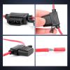 Nilight Inline Holder 14AWG Wiring Harness ATC/ATO 30AMP Blade Automotive Fuse Holder-10 Pack, 2 Years Warranty