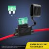 Nilight Inline Holder 14AWG Wiring Harness ATC/ATO 30AMP Blade Automotive Fuse Holder-10 Pack, 2 Years Warranty