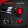 Nilight Off Road ATV/Jeep LED Light Bar Wiring Harness Kit 40 Amp Relay On/off Switch