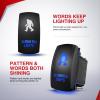 Nilight Wiring Harness Kit Nylon 16 AWG 2 Leads Sasquatch Lights 12V 5Pin Rocker Switch Laser On Off Power Relay Blade Fuse for LED Off Road Light Bar on Cars Jeep Boat Trucks(SASQUATCH LIGHTS Switch Wiring w/ Nylon Wire Loom)
