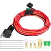 Nilight Electric Fuel Pump Relay Kit Wiring Harness 40 AMP Relay Heavy Duty 10 Gauge Cables w/30 AMP Blade Fuse 12V System for Trucks Cars RVs Marine Boats Trailers(Fuel Pump Relay Kit)