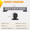 Nilight 12LED Wireless Emergency Strobe Light Red White Blue 14” Magnetic Mount Mini Light Bar 12V Rooftop Powered Hazard Warning Flashing Lights for Car Truck Trailer Snow Plow Construction Vehicles(Amber)