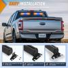 Nilight 162 LED Traffic Advisor Strobe Light Bar 2-in-1 Purple White Emergency Warning Hazard Lights with Controller 4 Switchable Color 36 Flash Pattern for Trucks Cars Tow Plow Construction Vehicles(Amber Blue)